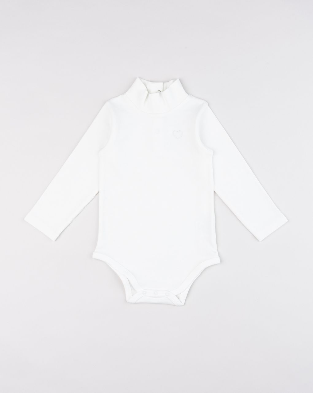 Body lupetto bimba bianco