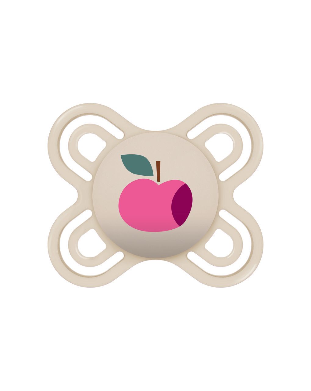 Mam perfect start confezione doppia succhietto 0-2 mesi (set da 2), ciuccio mam 0-2 mesi in silicone per un sano sviluppo orale, rosa/neutro