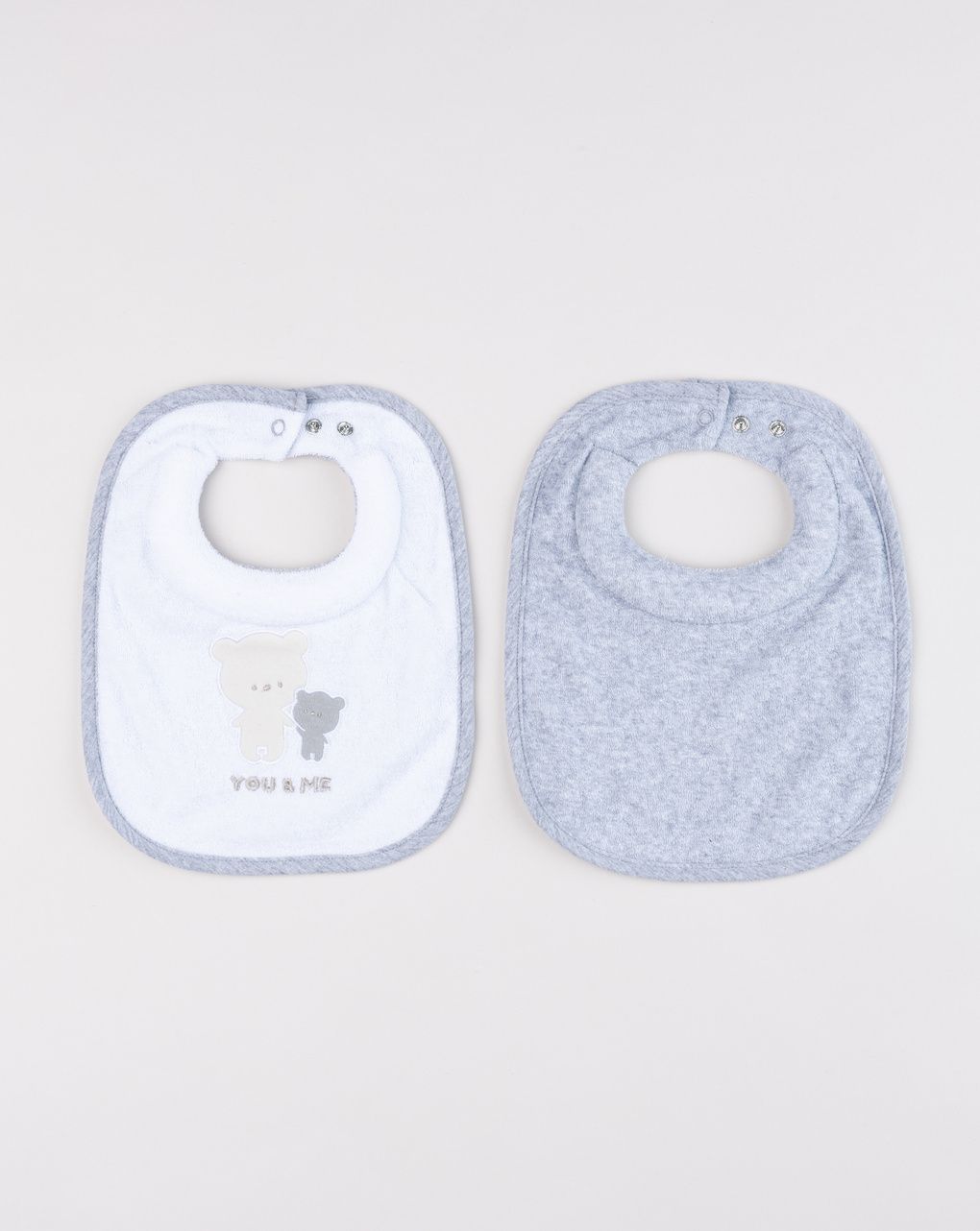 Set 2 bavaglini neonato "you & me" - orsetti