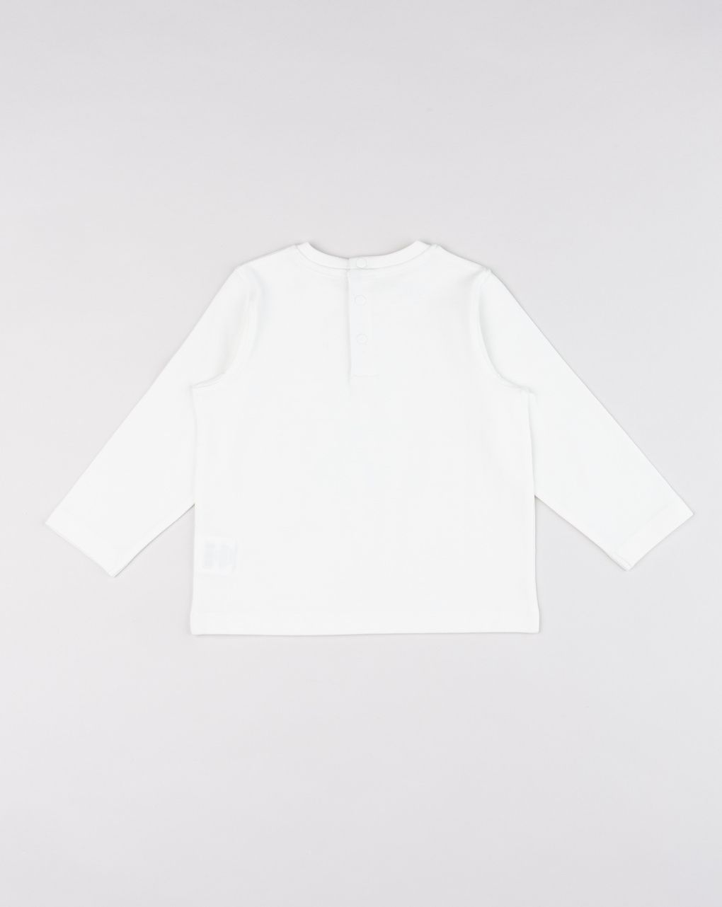 T-shirt manica lunga bianca bimbo stampa cagnolino