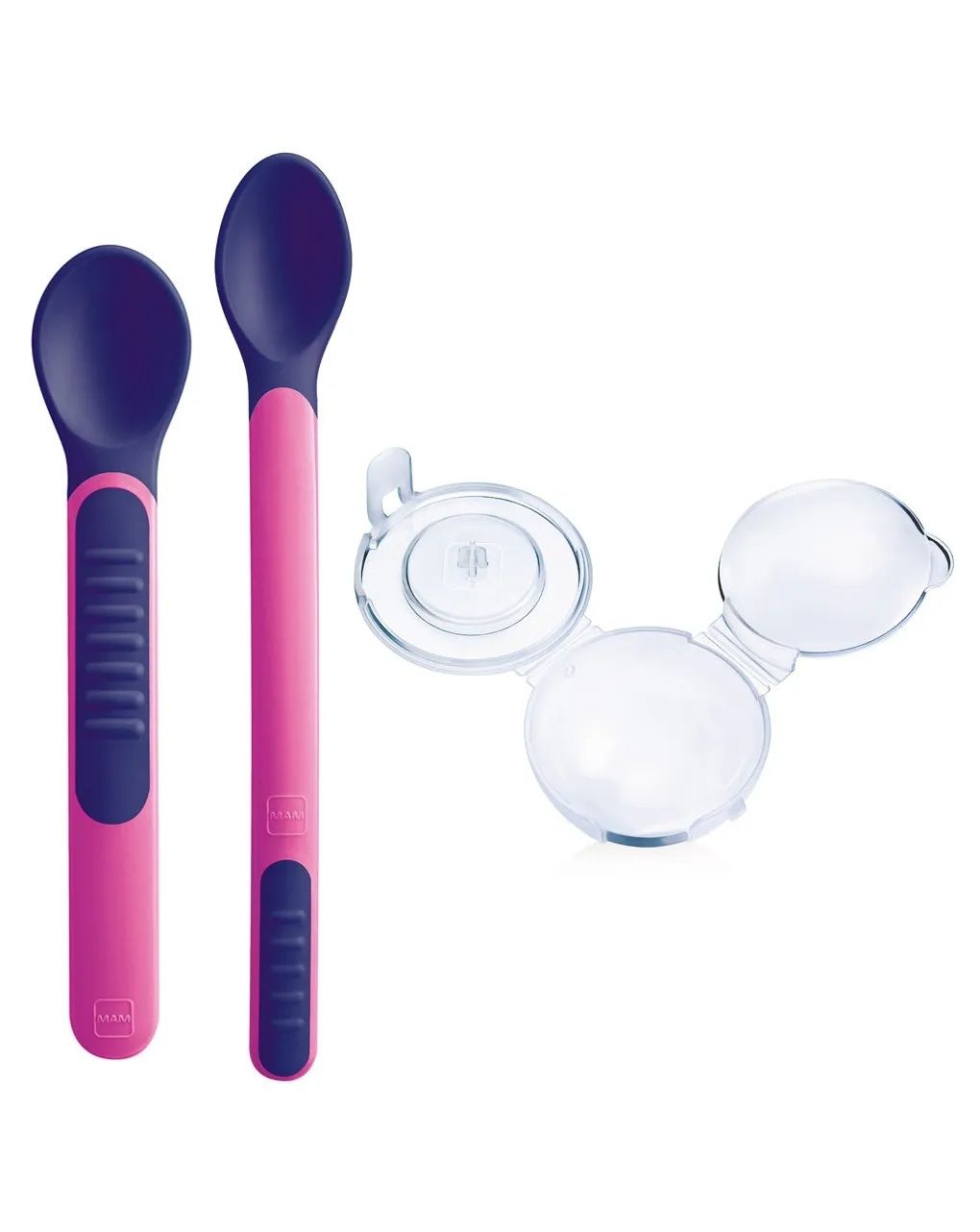 Cucchiaino heat sensitive & cover rosa - mam