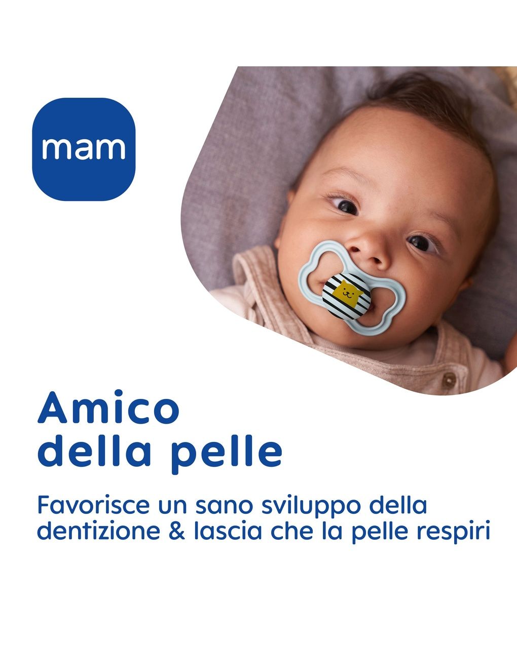 Mam air night succhietto 6-16 mesi (set da 2), ciuccio mam 6-16 mesi che si illumina al buio per pelli sensibili, rosa/lilla