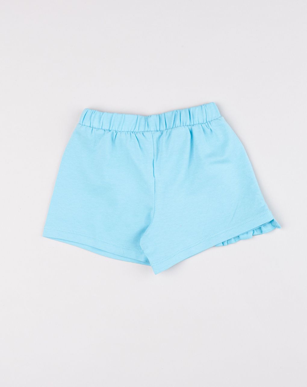 Gonna-pantalone azzurra bimba (skort) con volant