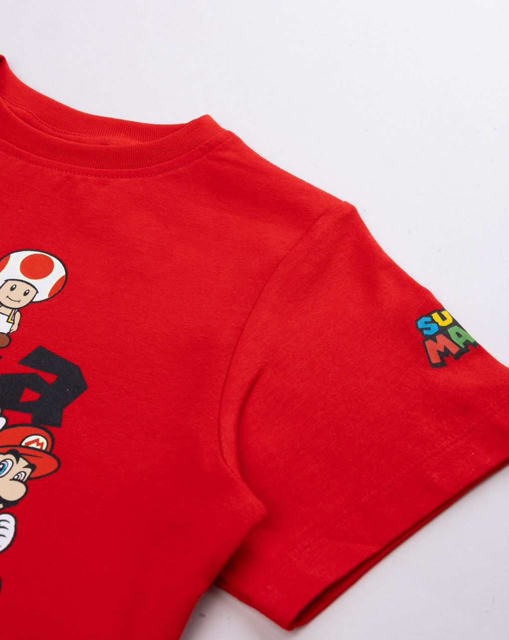 T-shirt rossa bambino super mario "it's-a me, mario!"