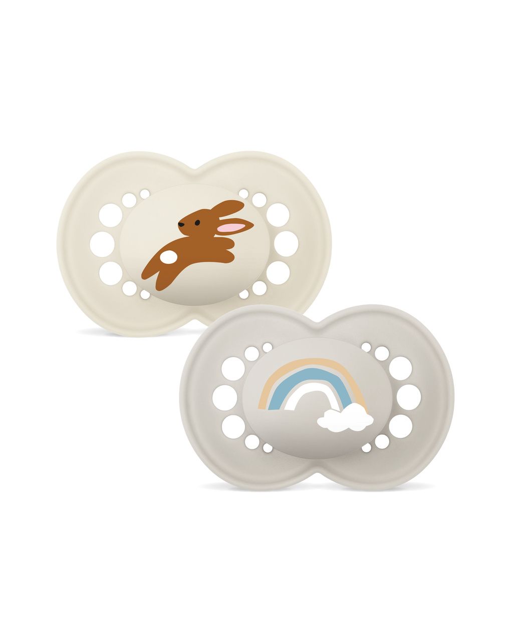 Mam original succhietto 16+ mesi (set da 2), ciuccio mam 16 36 mesi silicone con tettarella ortodontica, neutro