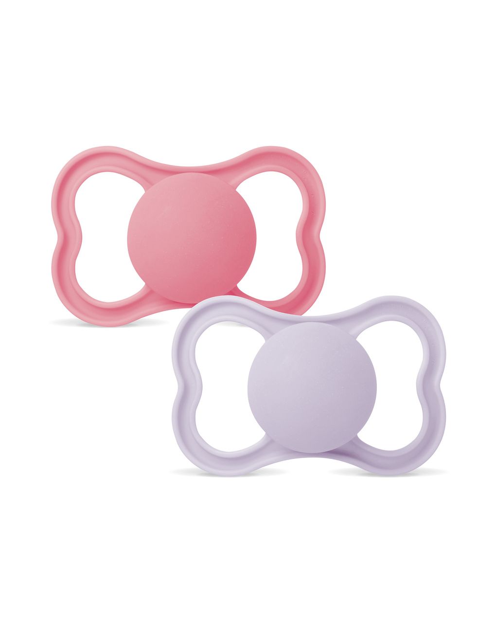 Mam air succhietto 6-16 mesi (set da 2), ciuccio mam 6-16 mesi per pelli sensibili e delicate, rosa/lilla