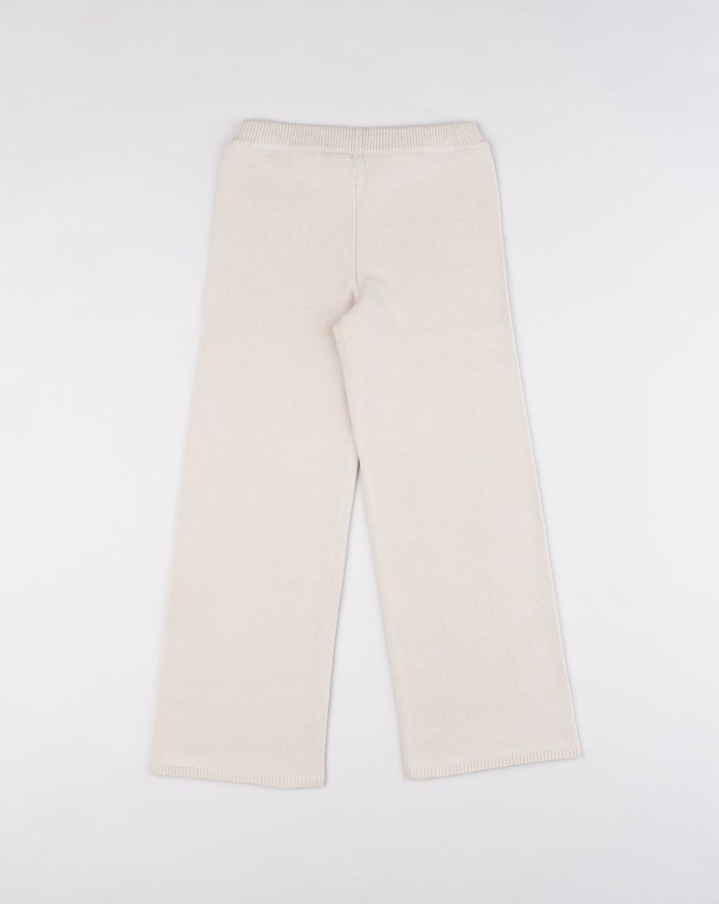 Pantalone palazzo tricot bambina beige