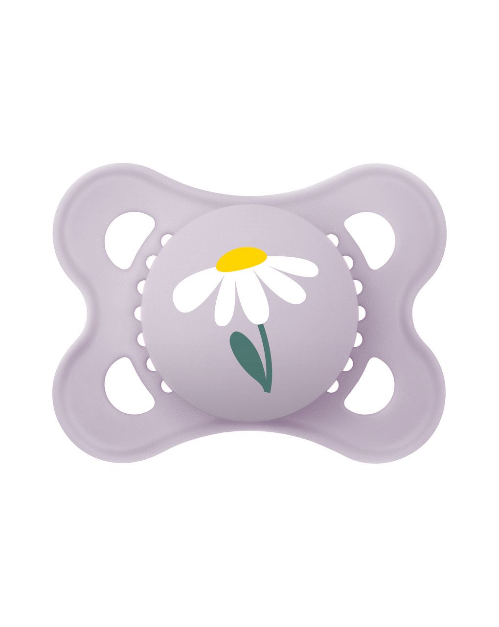 Mam original succhietto 2-6 mesi (set da 2), ciuccio mam 2-6 mesi con tettarella ortodontica in silicone, rosa/lilla