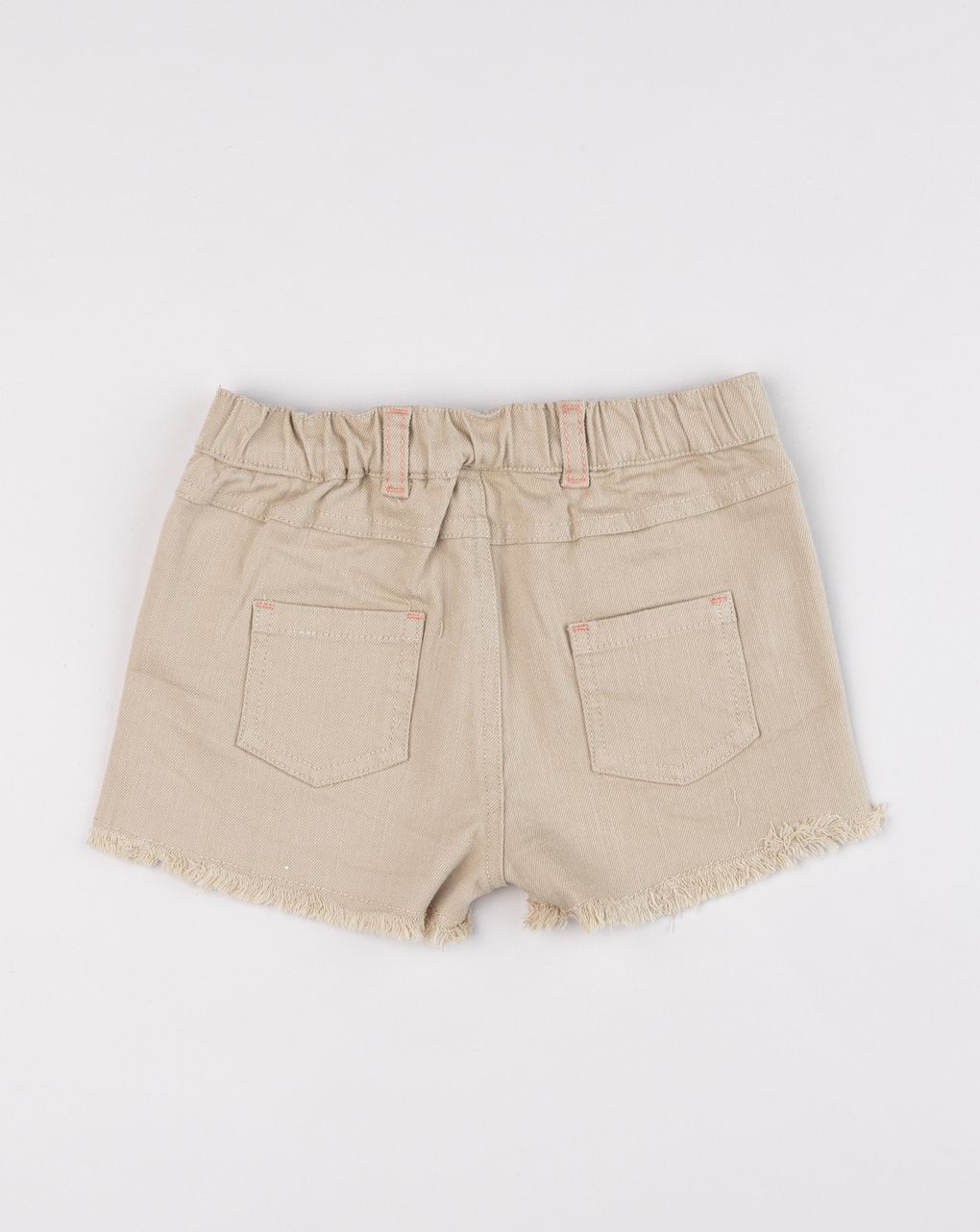 Shorts bimba marroni con applicazione stella
