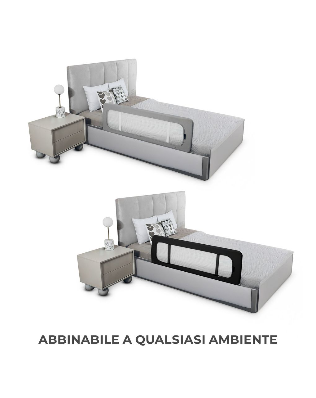 Barriera letto guard&dream black - kinderkraft