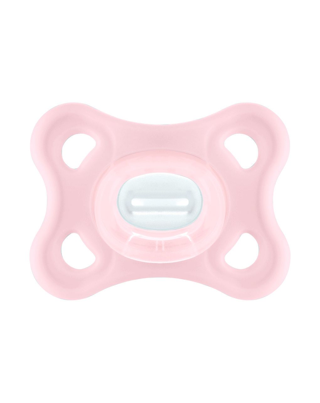 Mam comfort succhietto 3-12 mesi (set da 2), ciuccio mam 3-12 mesi in 100% silicone con design unico, rosa/neutro