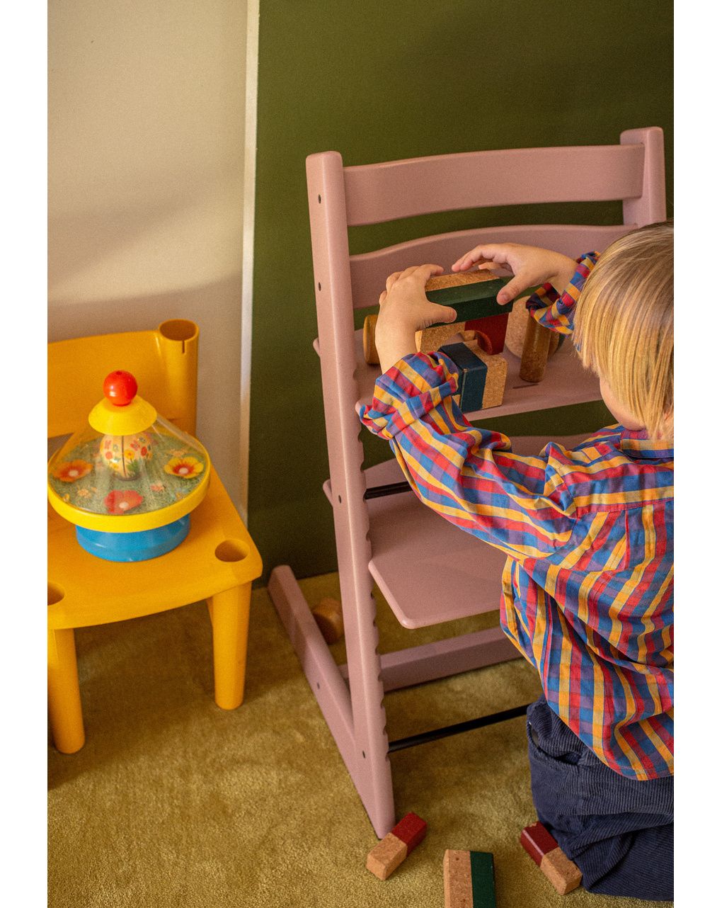 Sedia tripp trapp®  faggio - prodotto personalizzabile - heather mauve - stokke®