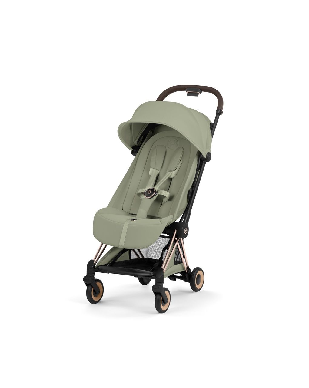 Passeggino coya style collection rosegold  - sage green - cybex platinum