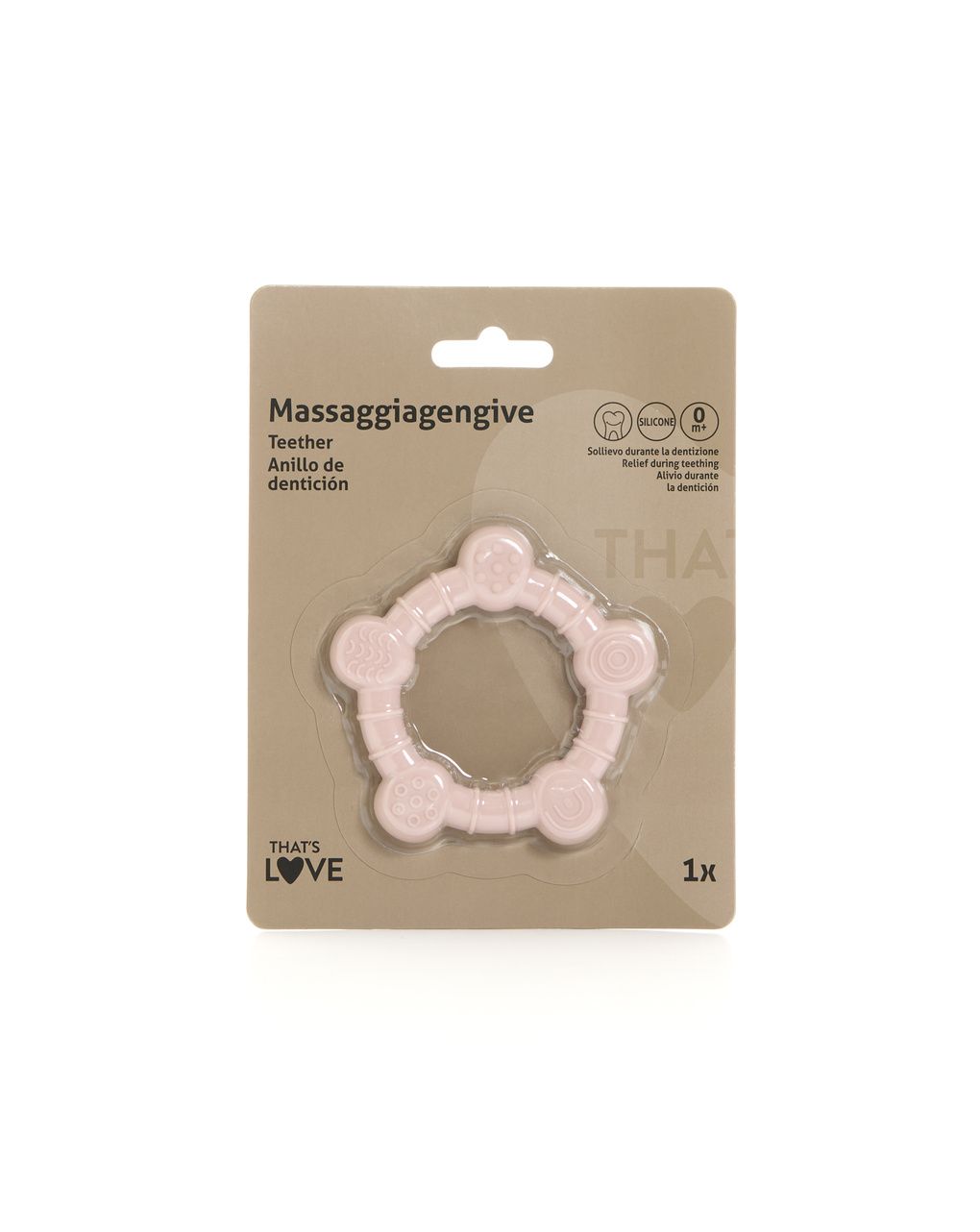 Anello massaggiagengive flower pink - that's love