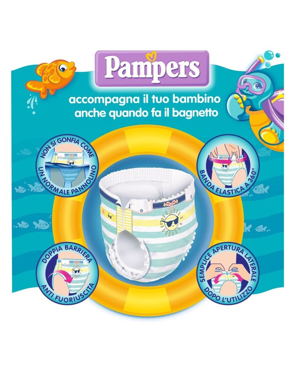 Pampers costumino 5/6 x10 pezzi