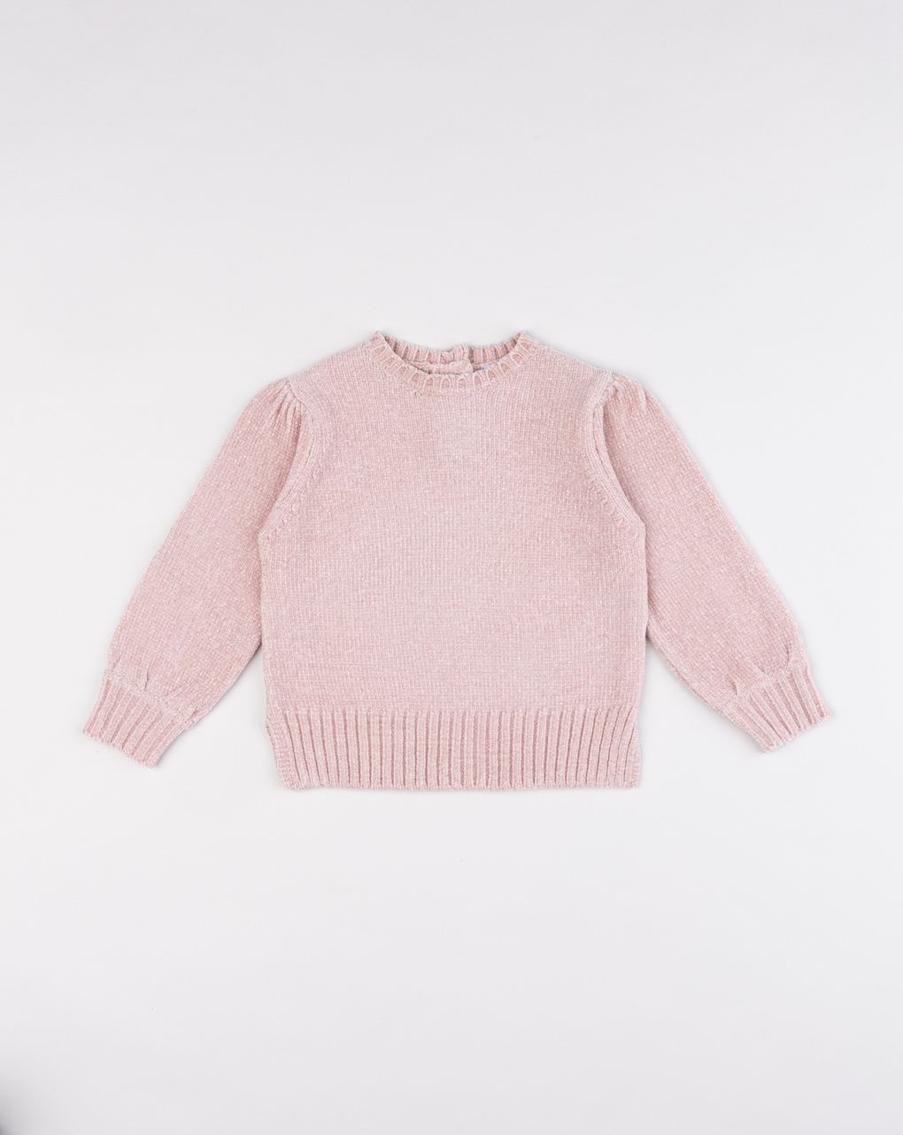 Maglia ciniglia bimba rosa