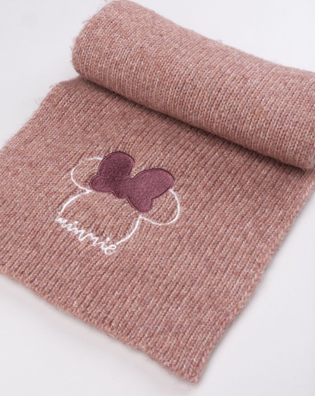 Sciarpa da bambina minnie mouse rosa scuro