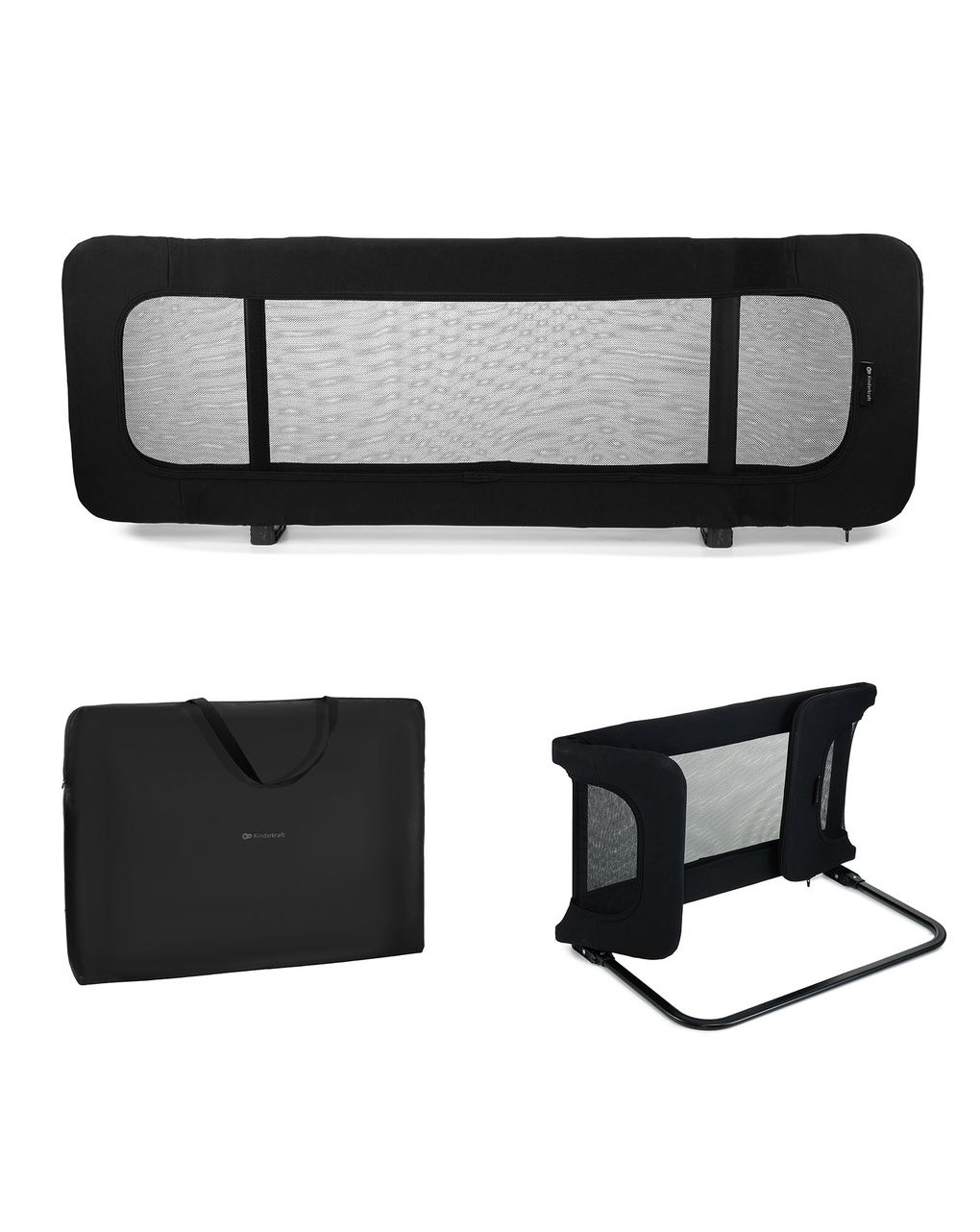 Barriera letto guard&dream black - kinderkraft