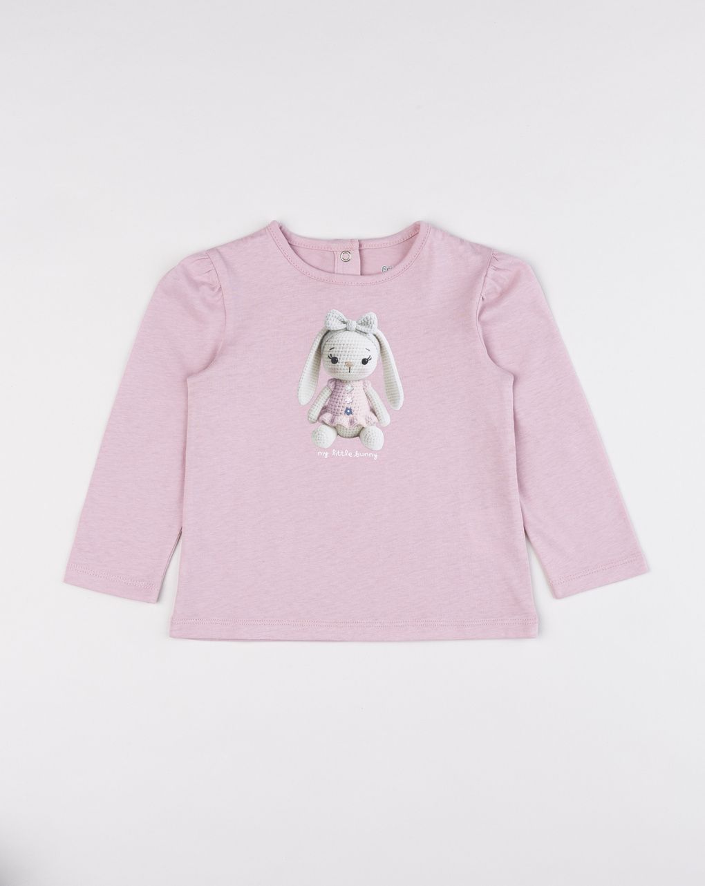 T-shirt bimba rosa stampata