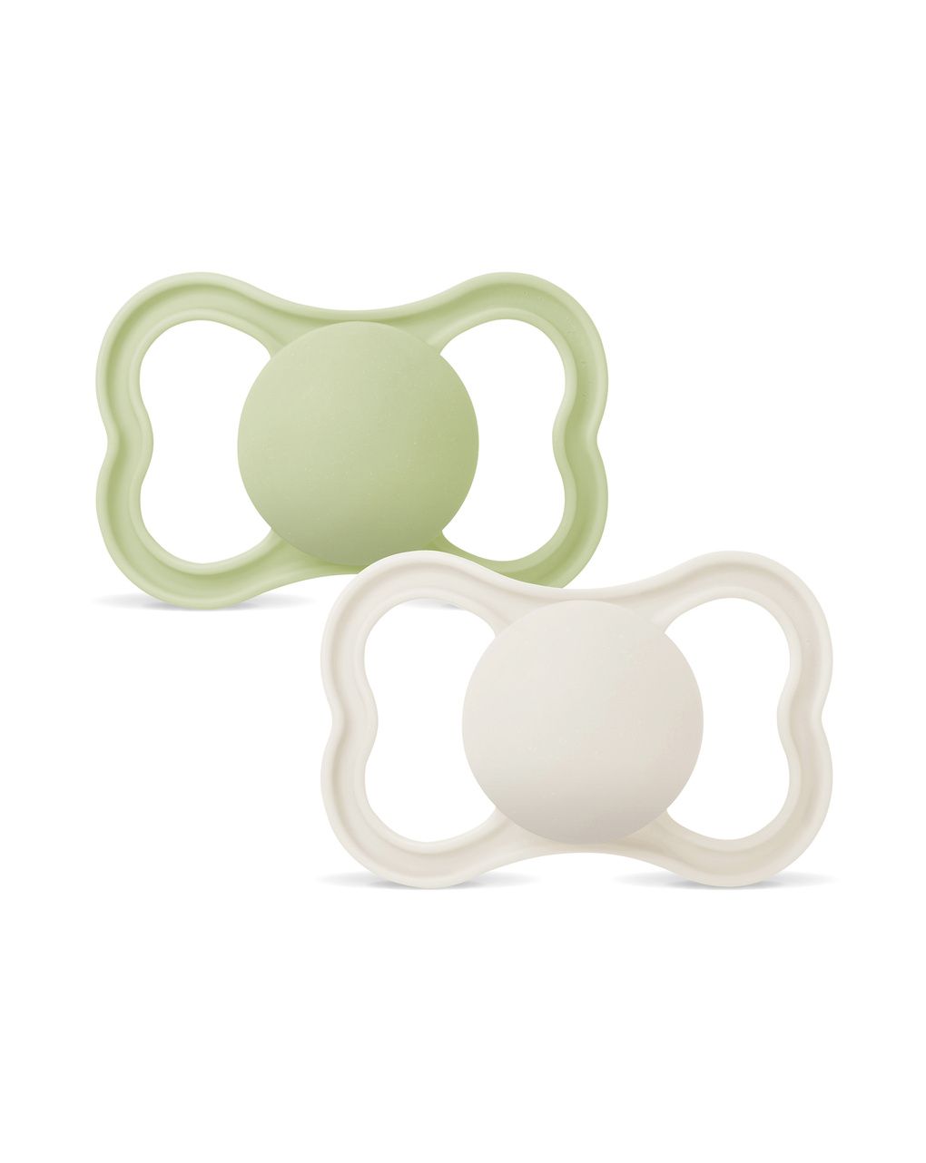 Mam air succhietto 6-16 mesi (set da 2), ciuccio mam 6-16 mesi per pelli sensibili e delicate, neutro/verde