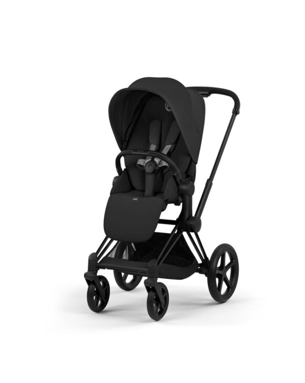 Duo priam comfort matt black incl. lux carry cot fold sepia black - cybex platinum