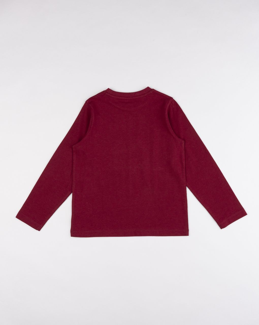 T-shirt bimbo bordeaux stampata