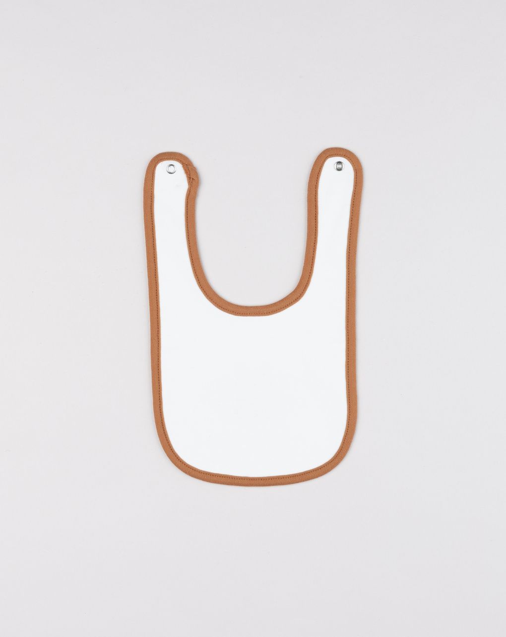Bavaglino interlock bimbo bianco/marrone love