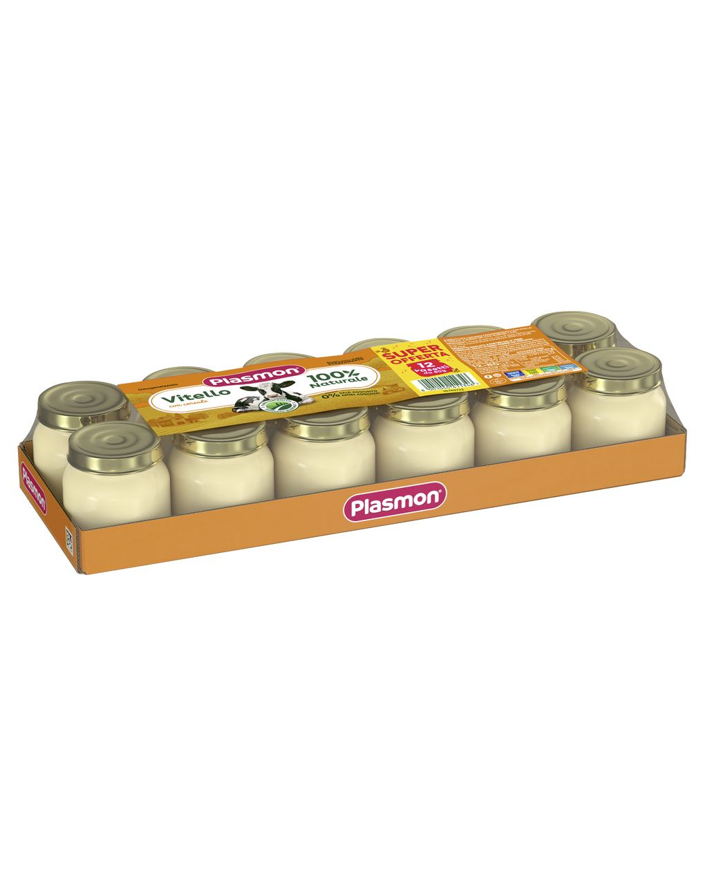 Omogeneizzato carne con vitello e cereal 12x80g - plasmon
