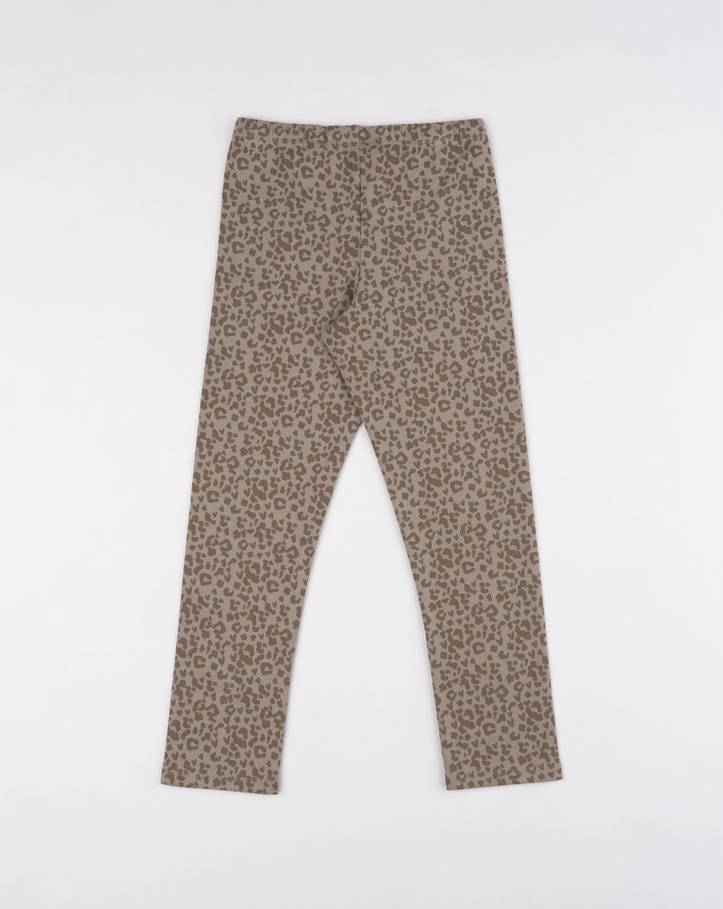 Legging bambina marrone maculato