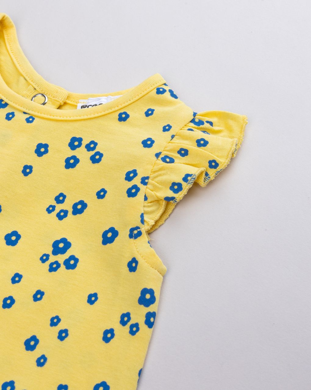 Abitino estivo bimba giallo a fiori con volant