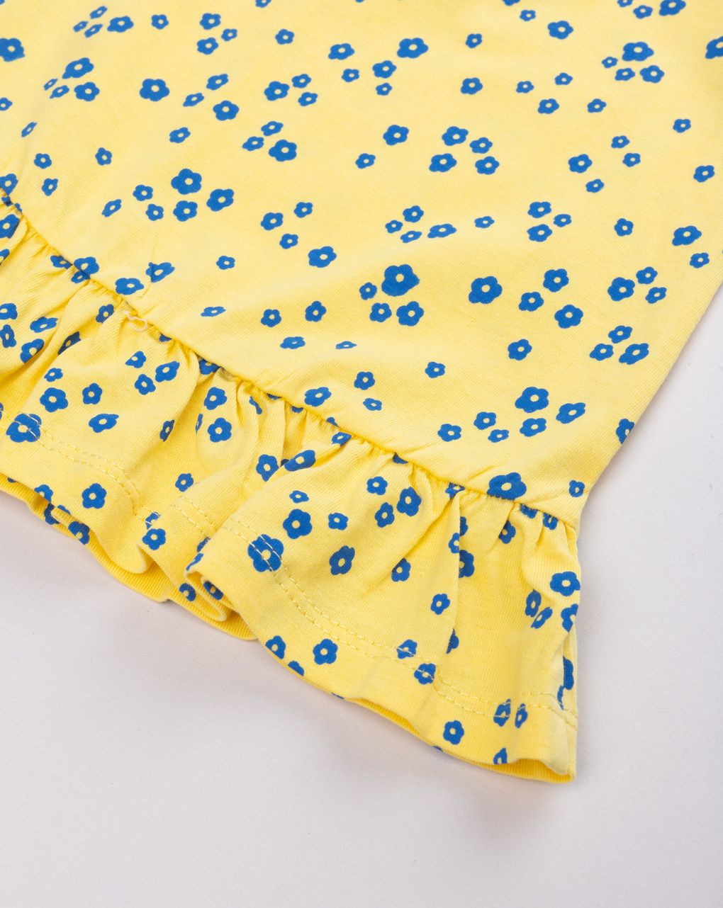 Abitino estivo bimba giallo a fiori con volant