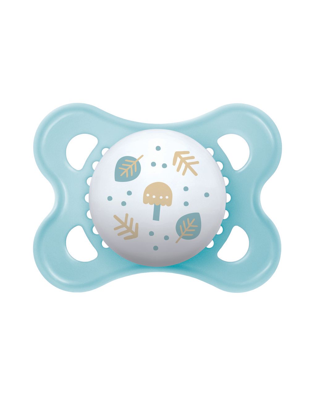 Mam original succhietto 2-6 mesi (set da 2), ciuccio mam 2-6 mesi con tettarella ortodontica in caucciù, azzurro/verde