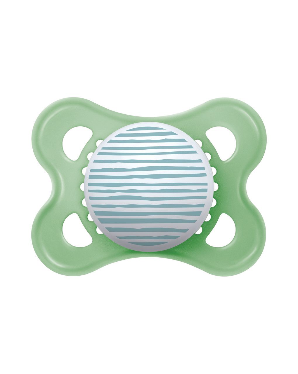 Mam original succhietto 2-6 mesi (set da 2), ciuccio mam 2-6 mesi con tettarella ortodontica in caucciù, azzurro/verde