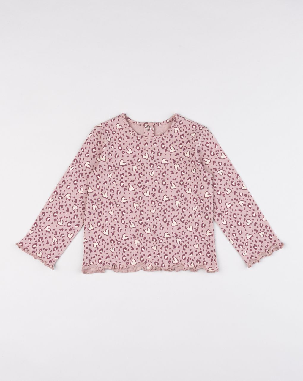T-shirt bimba rosa stampata