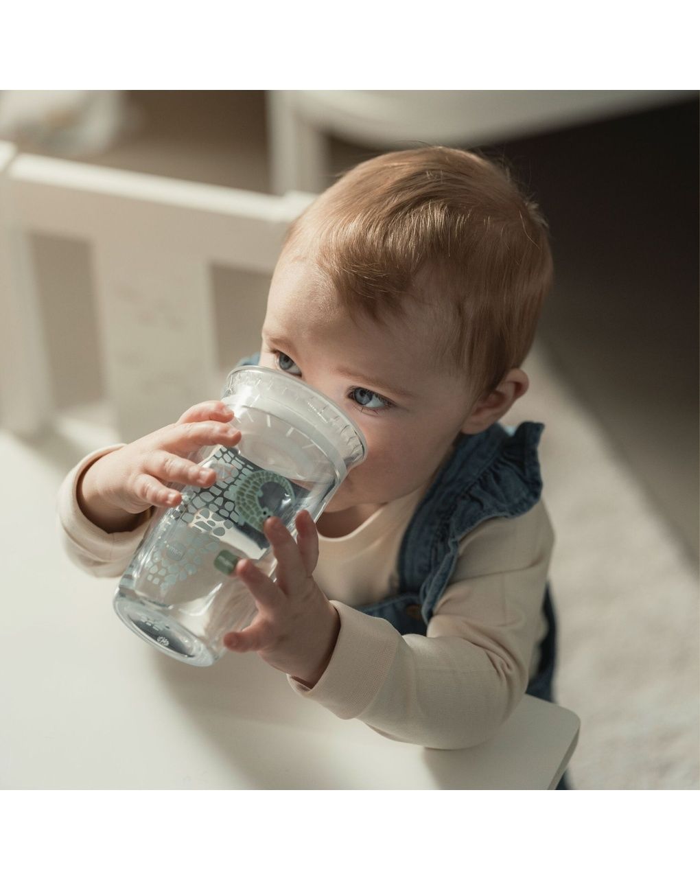 Mam easy to drink cup 360° (290 ml), tazza bambini 8m+ con valvola 360° a prova di perdita, rosa
