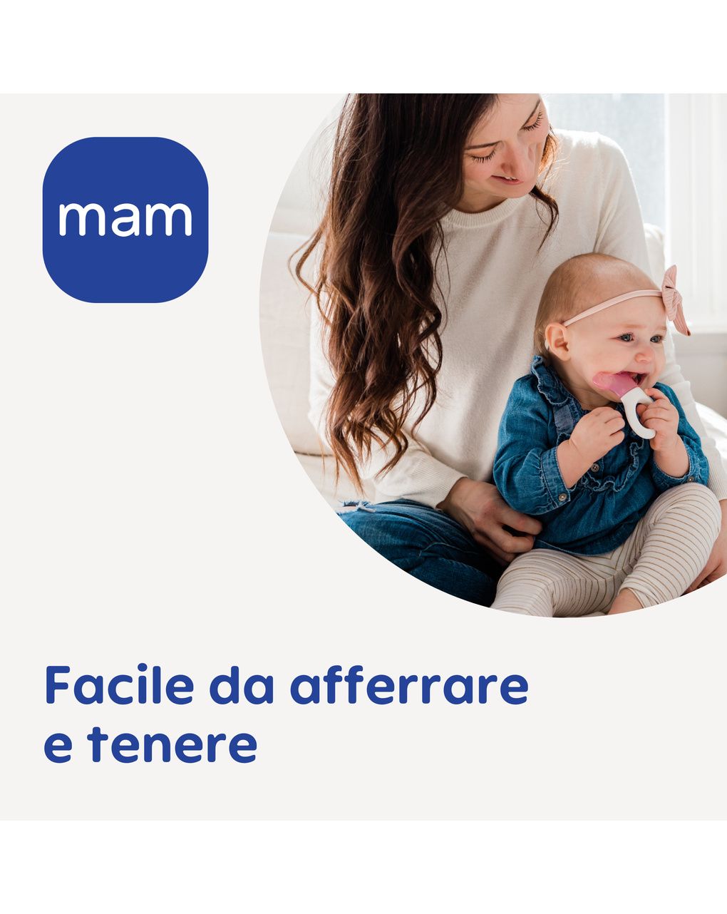 Mam mini cooler & clip dentaruolo, massaggia gengive neonati 2+ mesi rinfrescante e lenitivo, neonato accessori utili facili da afferrare, neutro