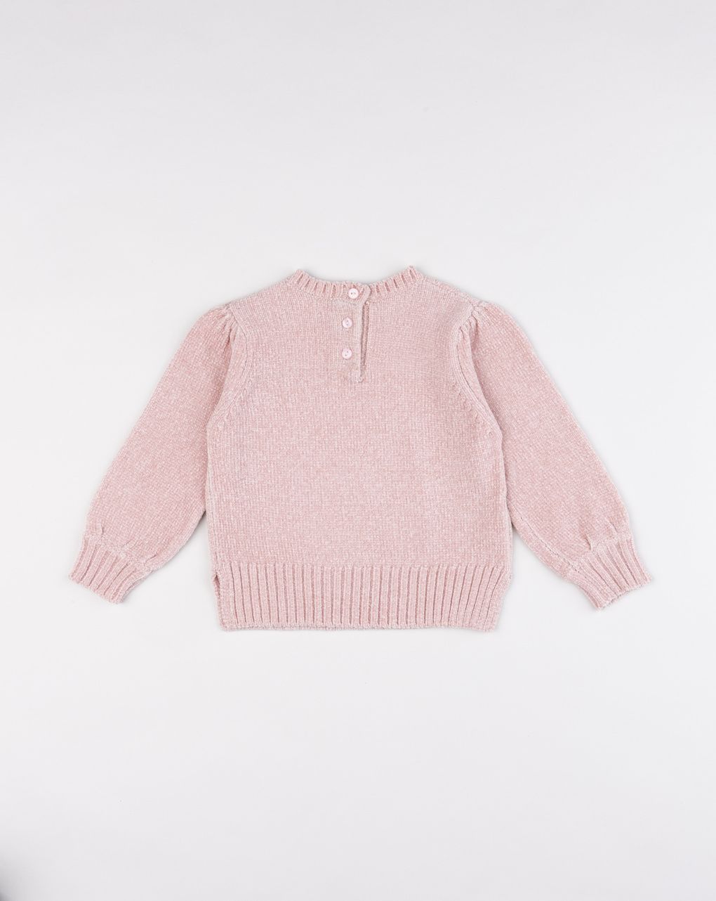 Maglia ciniglia bimba rosa