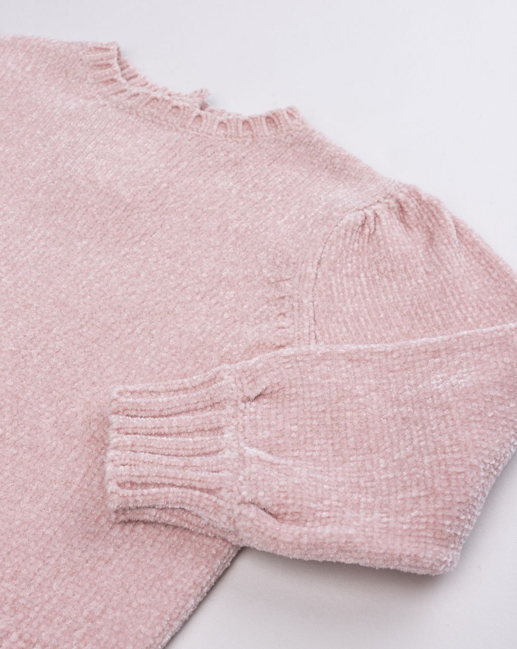 Maglia ciniglia bimba rosa