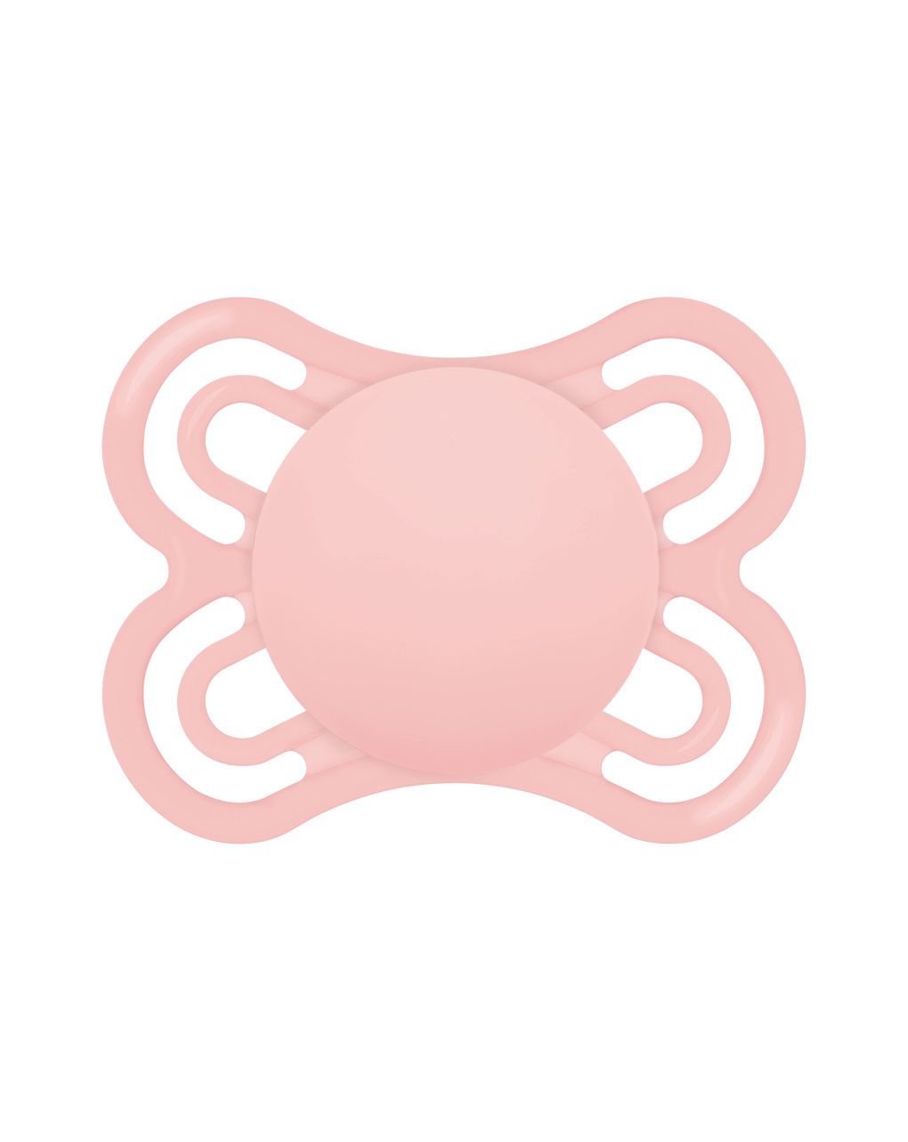 Mam perfect confezione doppia succhietto 2-6 mesi (set da 2), ciuccio mam 2-6 mesi in silicone per un sano sviluppo orale, rosa/lilla