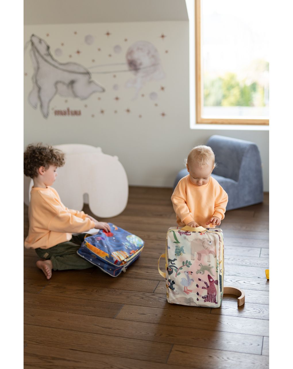 Stokke® jetkids™ cloudsleeper - lettino da viaggio portatile - famiglia degli animali