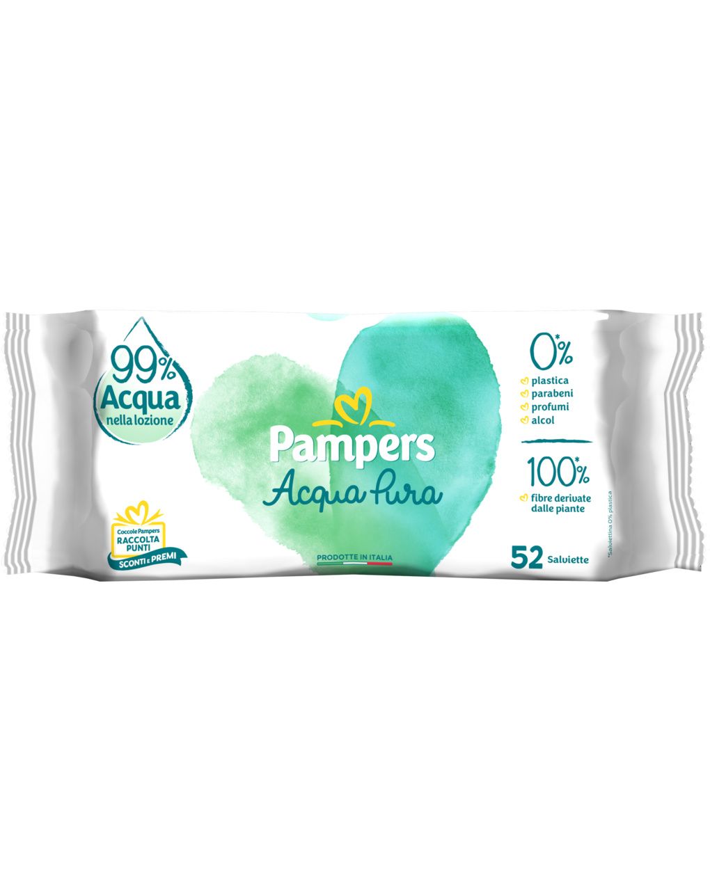 Salviette pampers acqua pura x52
