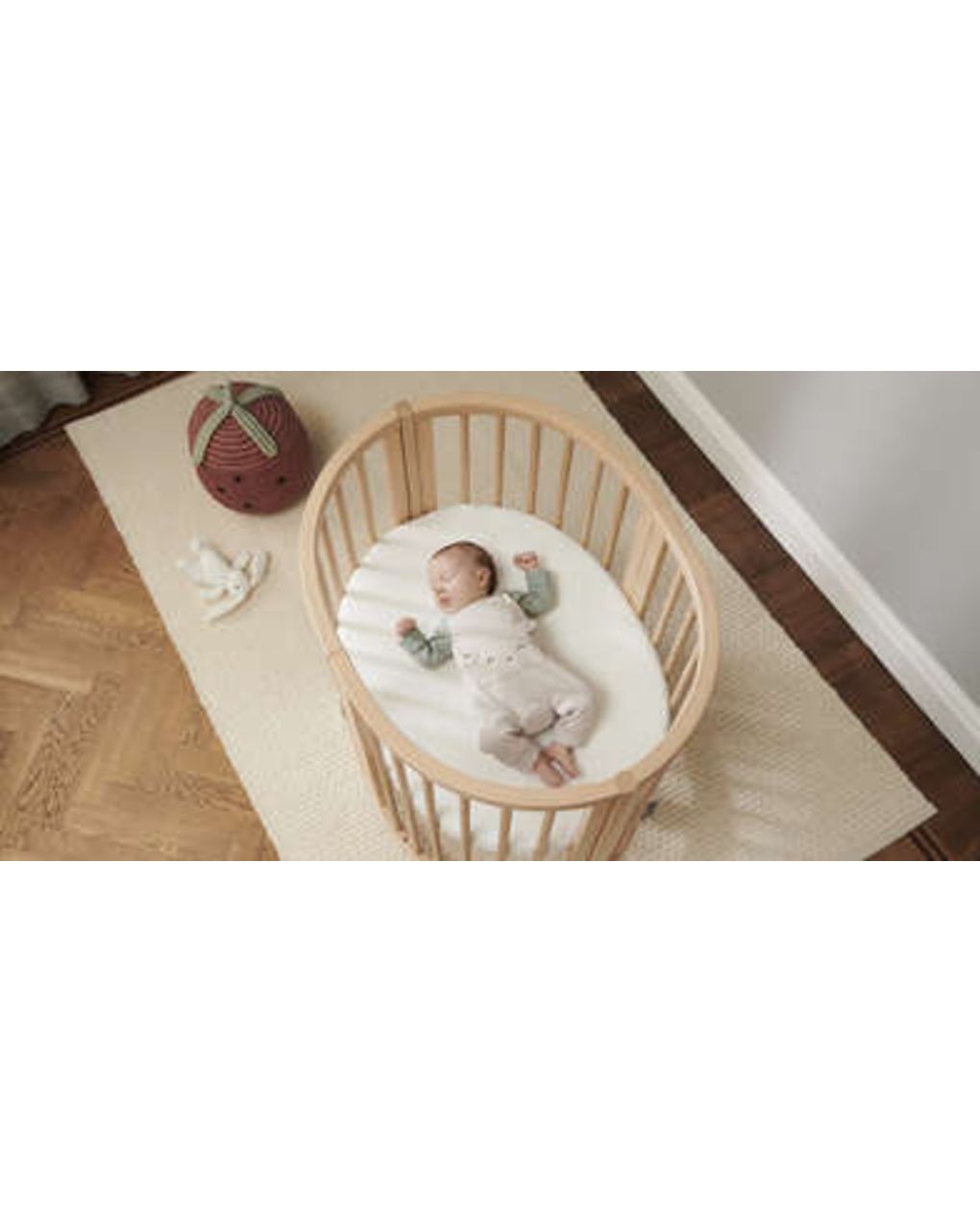 Lenzuolo per culle sleepi™ v3 - birch beige - stokke®