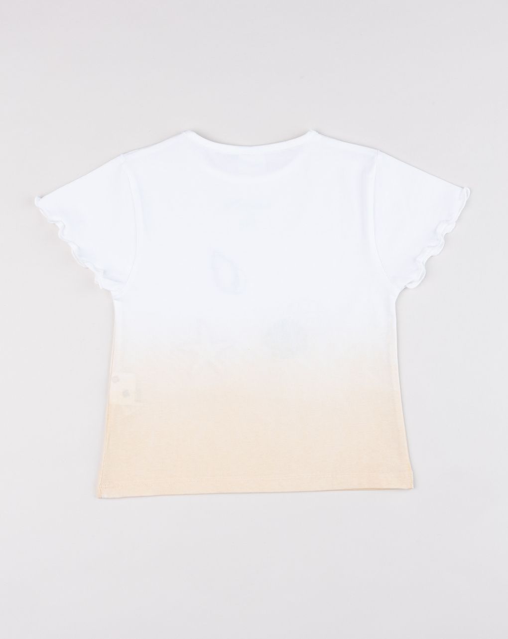 T-shirt bambina mare con maniche a onde