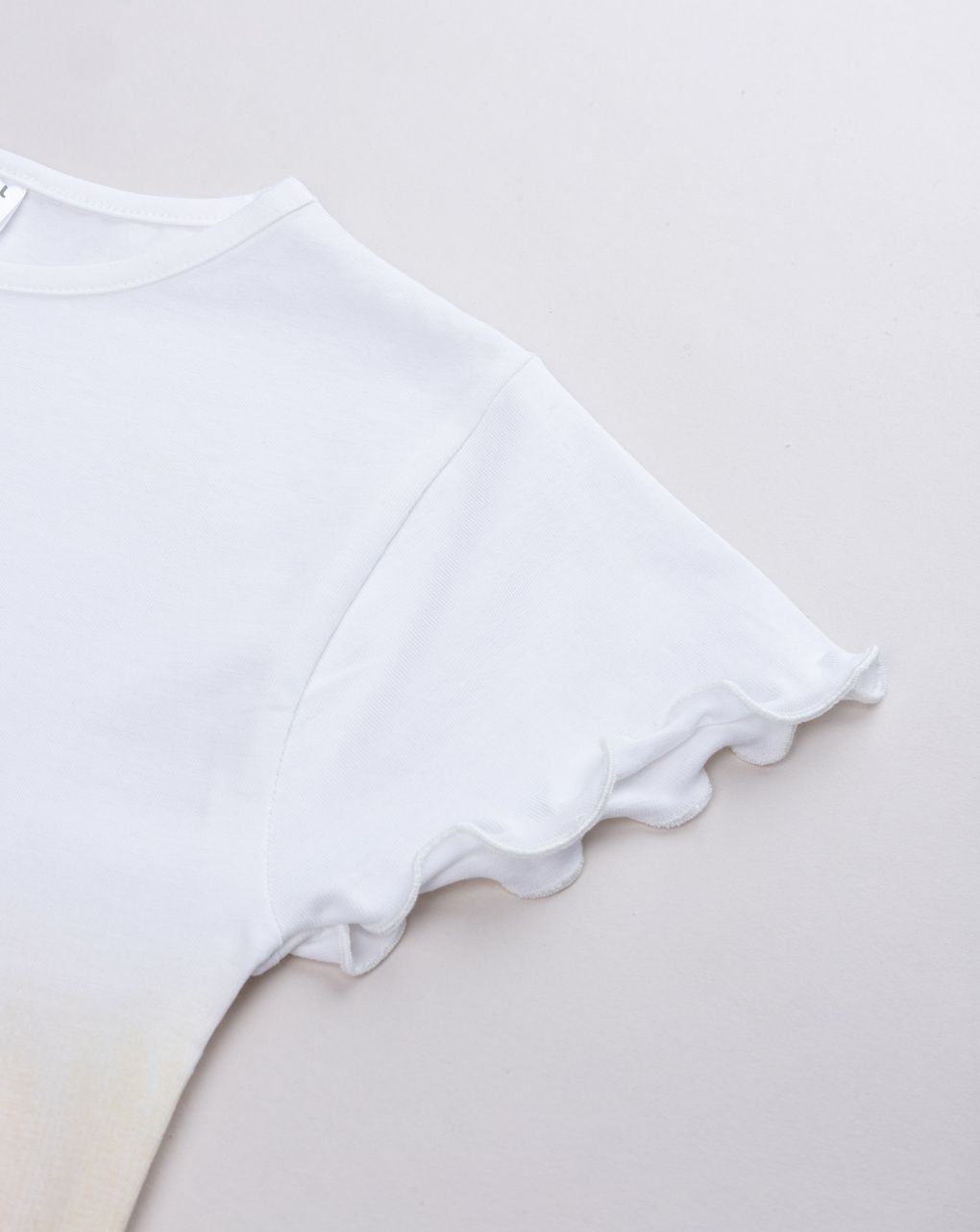 T-shirt bambina mare con maniche a onde