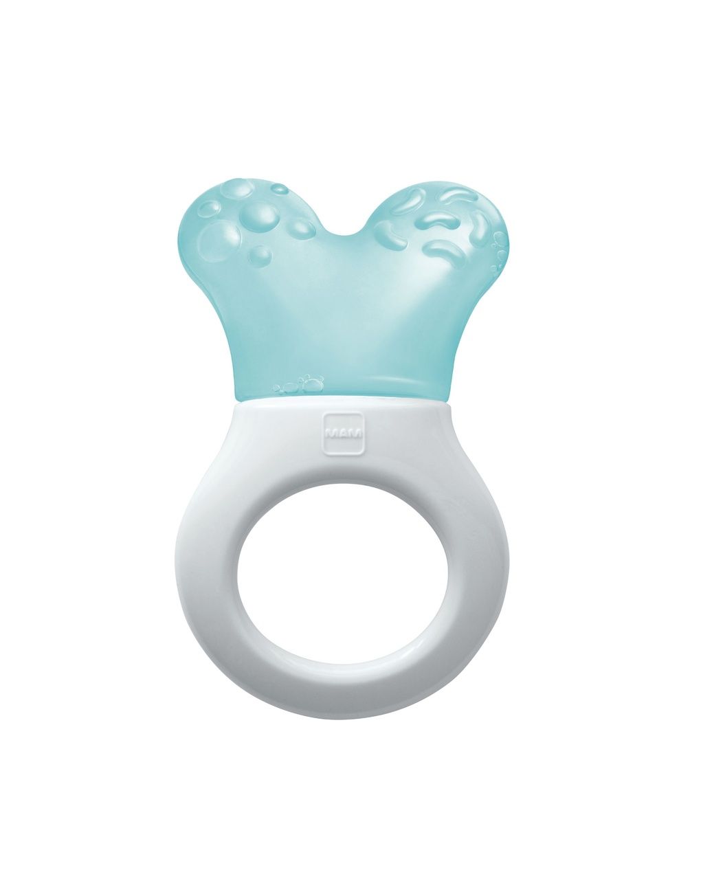 Mam mini cooler & clip dentaruolo, massaggia gengive neonati 2+ mesi rinfrescante e lenitivo, neonato accessori utili facili da afferrare, azzurro