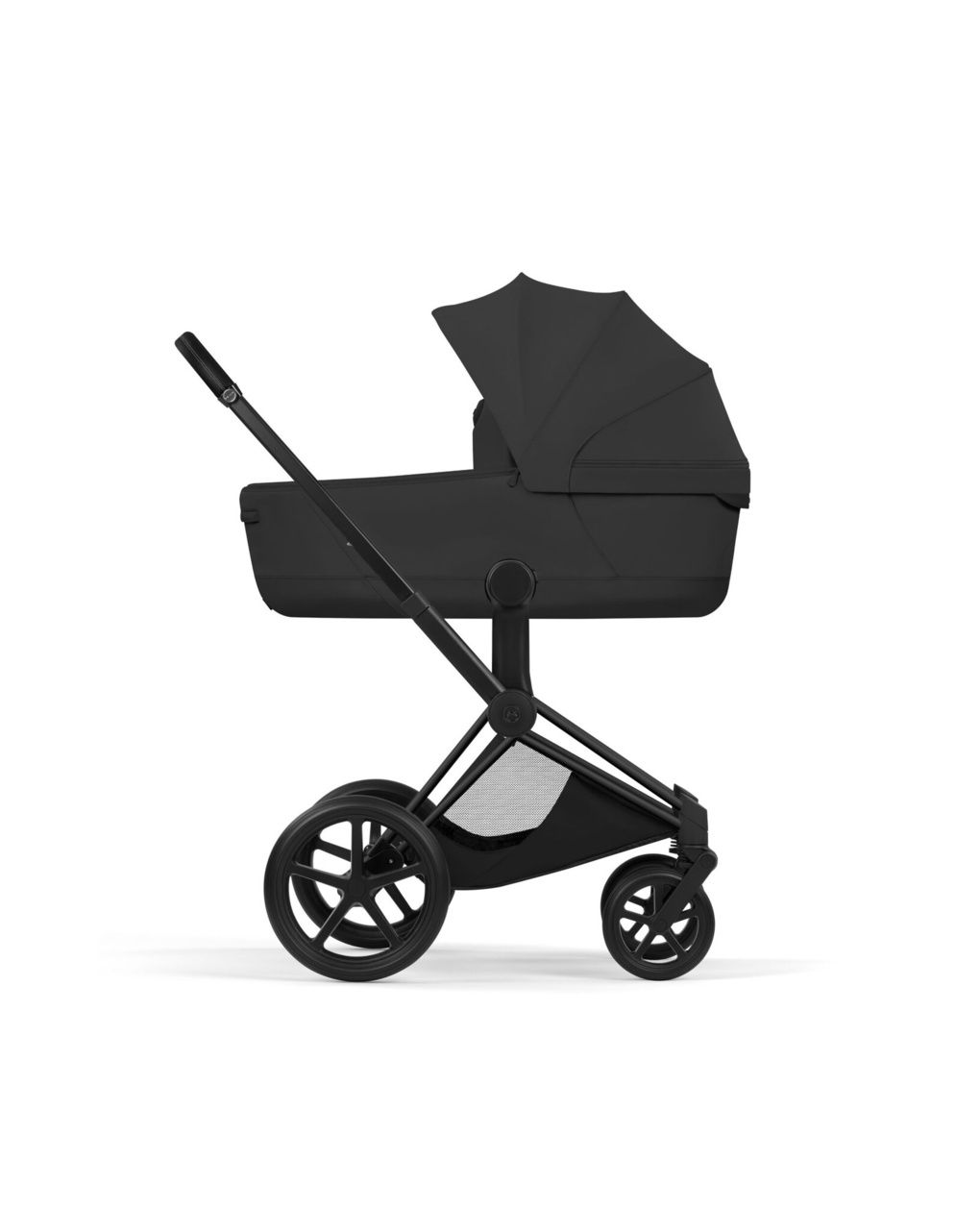 Duo priam comfort matt black incl. lux carry cot fold sepia black - cybex platinum