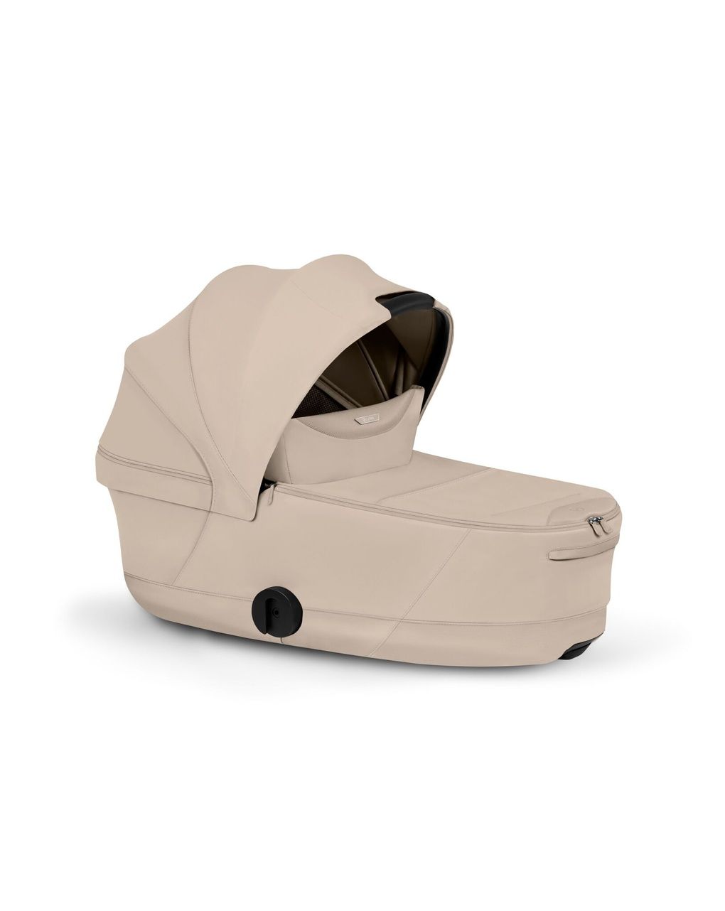 Duo priam comfort matt black incl. lux carry cot fold cozy beige - cybex platinum