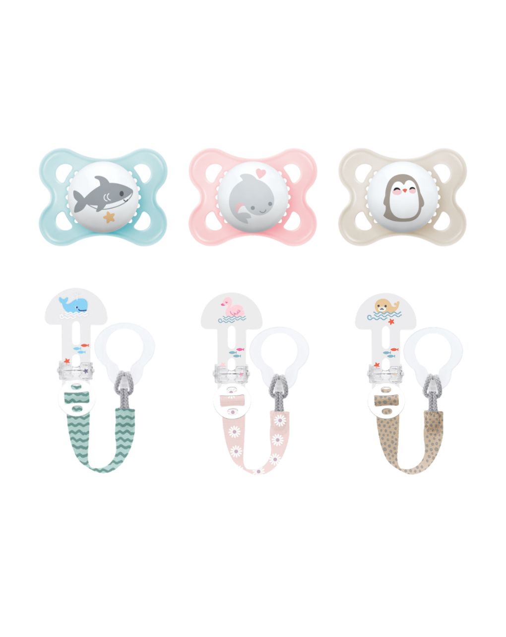 Combi pack succhietto original 2-6 mesi + clip it! colori assortiti - mam