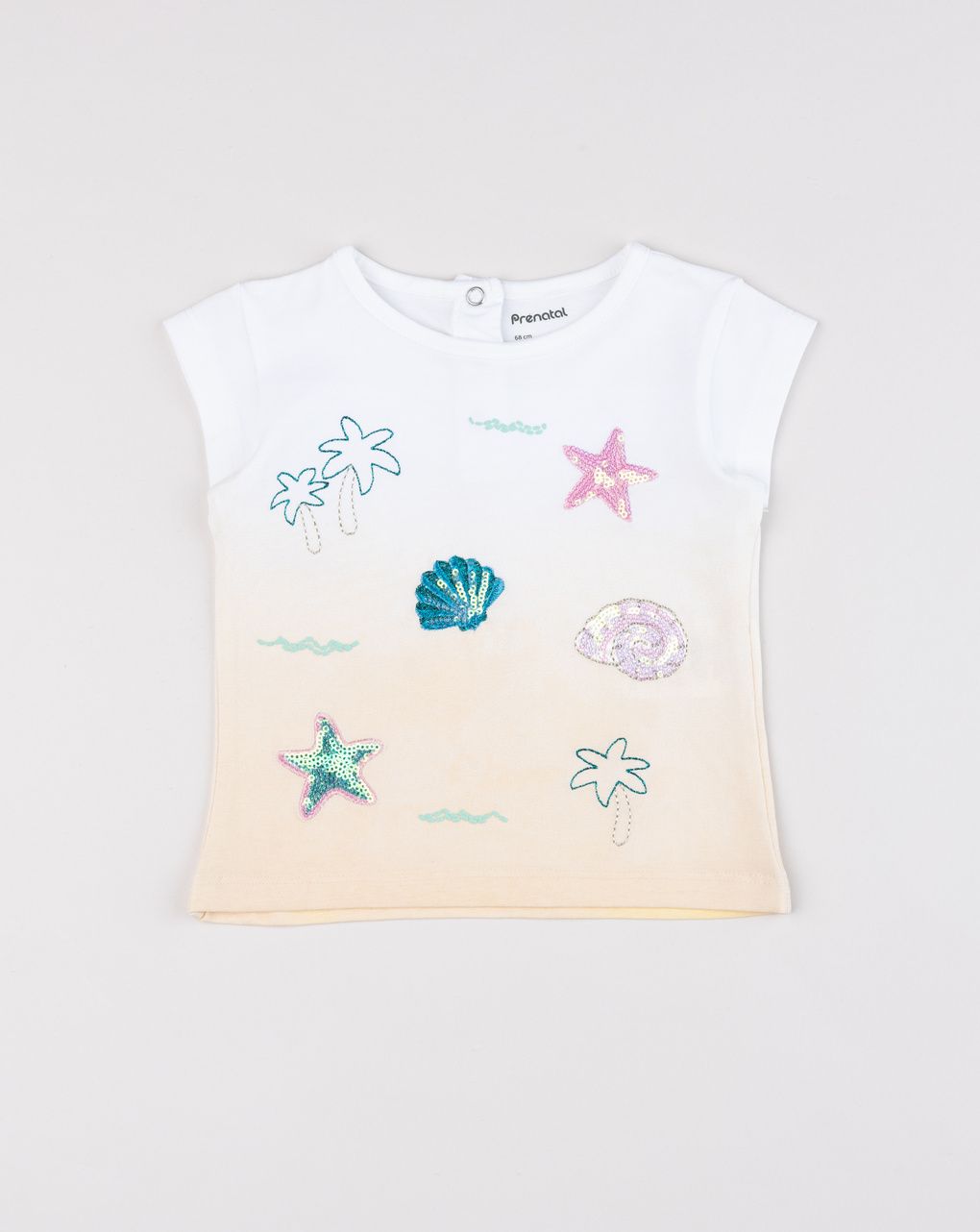 T-shirt bimba mare sfumata