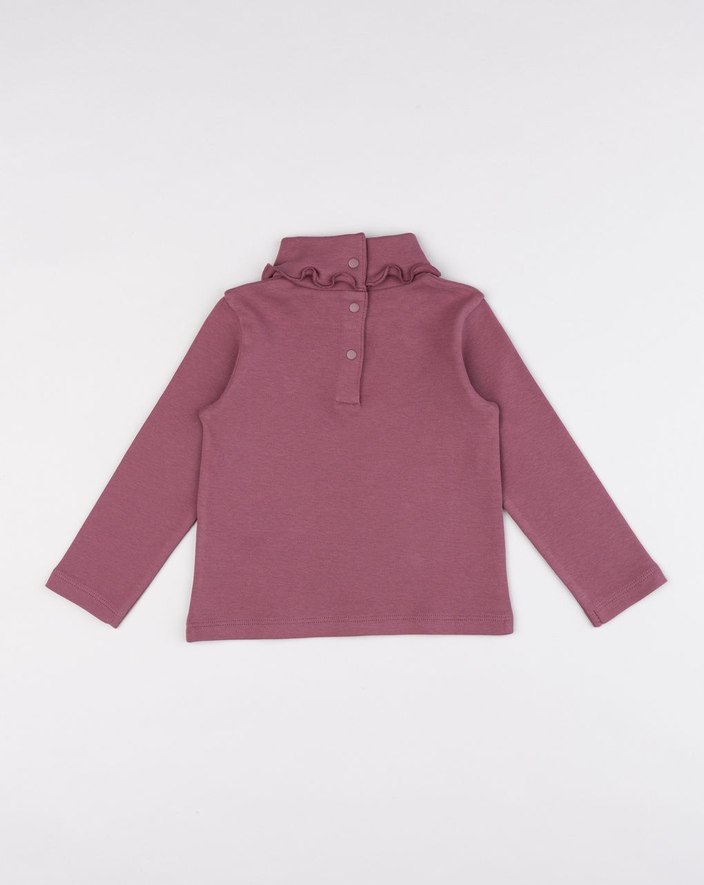 Lupetto bimba bordeaux ricamo cuore